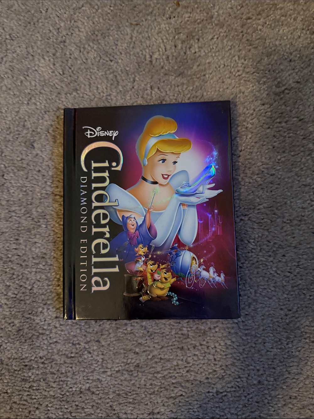 Disney Cinderella Diamond Edition Hardcover Blue Ray and DVD